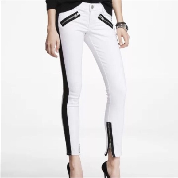 SOLD Express Stella Low Rise White Legging